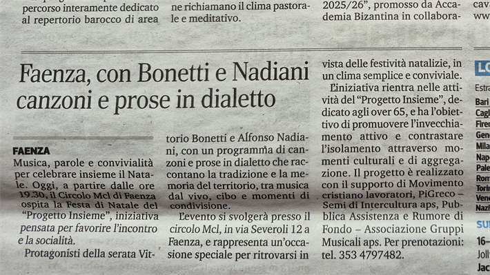 Faenza: Canzoni e prose in dialetto